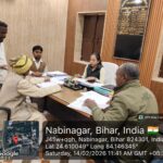 अंचल कार्यालय नबीनगर में अंचल अधिकारी ने शनिवारीय जनता दरबार लगाकर किया विवादित मामलों का त्वरित निष्पादन