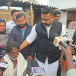 बिहार में राक्षसराज :-पीड़ित परिवार से मिले कांग्रेस नेता आदित्य पासवान